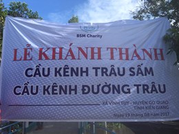 Lễ Khánh Thành Cầu Kênh Trâu Sấm Và Kênh Đường Trâu